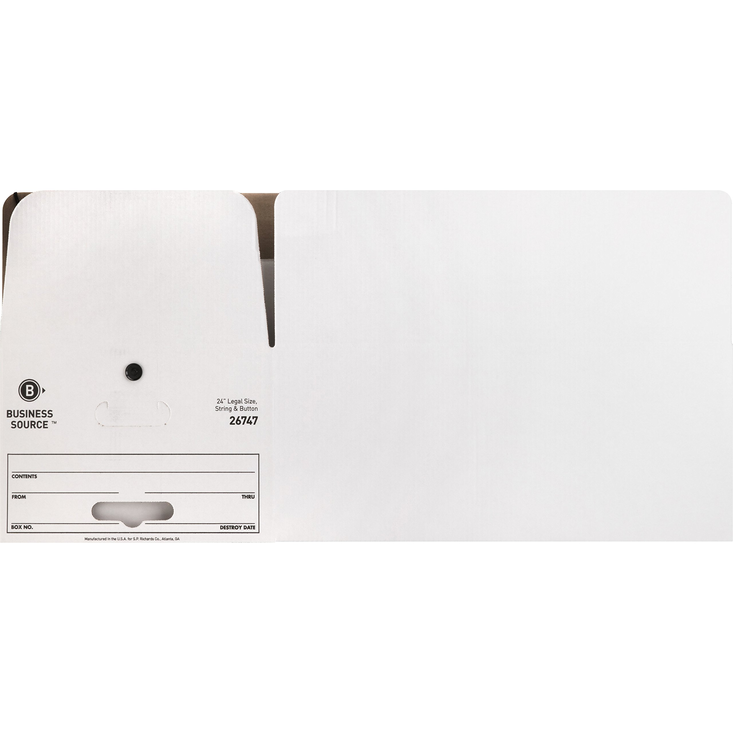 Business Source Medium Duty Legal-Size Storage Box - Organize Files, Documents & Office Supplies for Home or Office Use