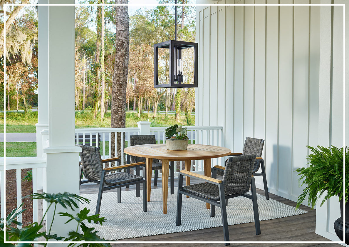 Universal Coastal Living Outdoor San Clemente Dining Chair - Weather-Resistant Patio Furniture for Beach House, Poolside, and Garden Dining Areas