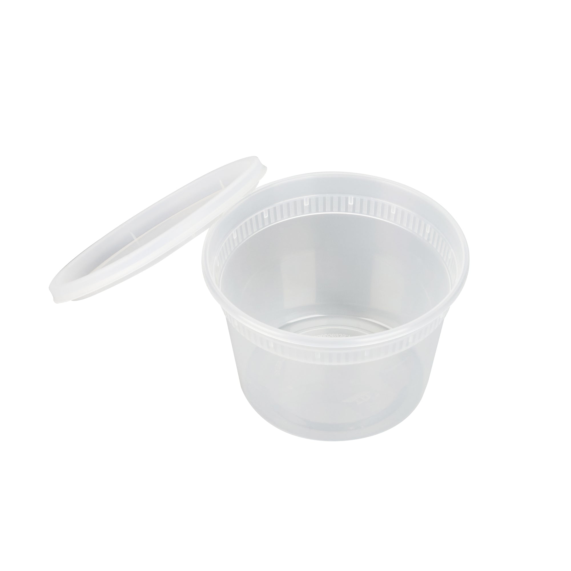 16 oz Round Clear Plastic Soup Containers with Lids - Microwave Safe, 4.5