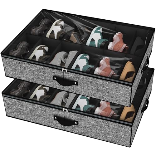 2 Shoes (12+12 Cells) Linen-like Black