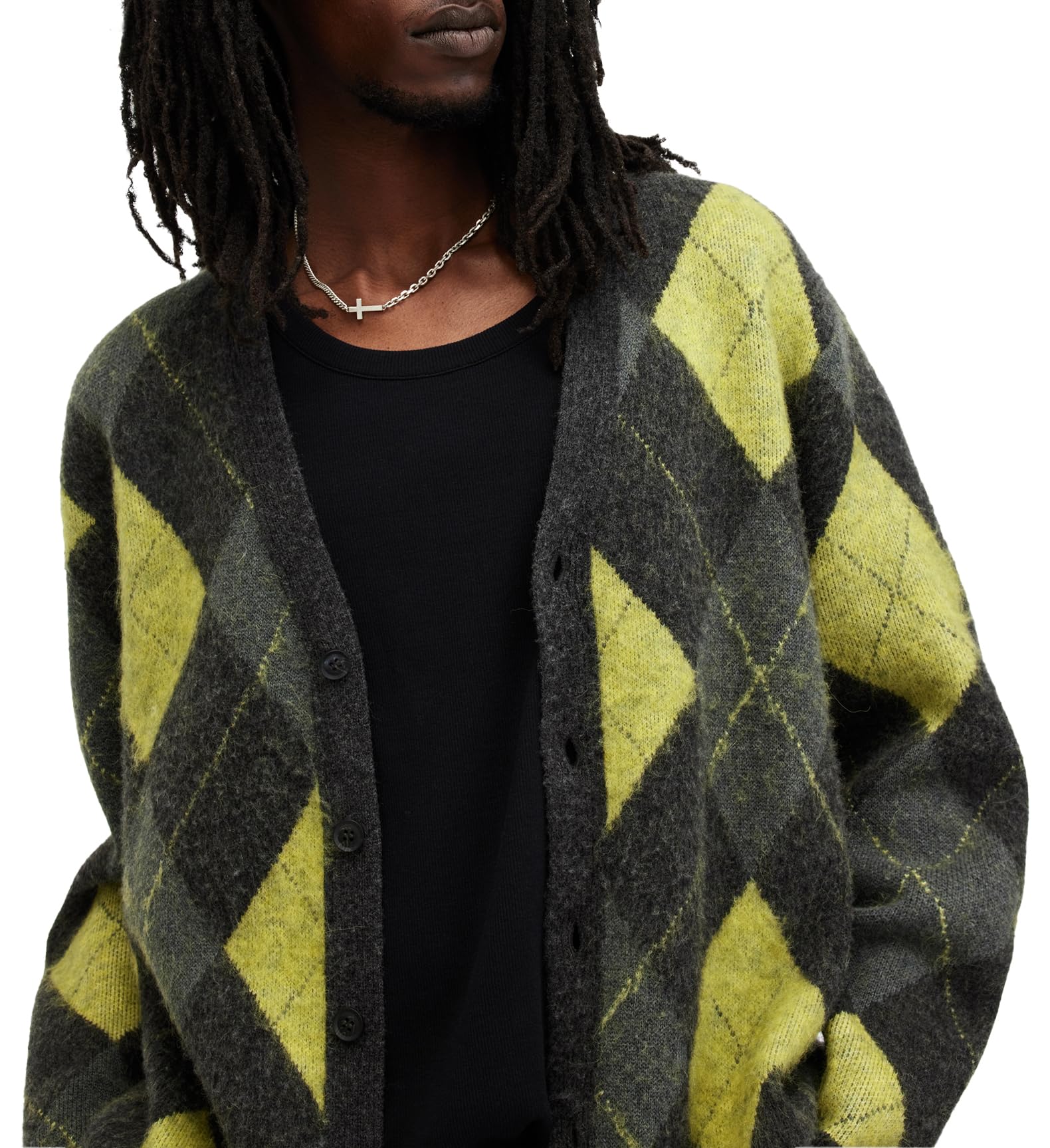 Stylish Men's Joker Cardigan Sweater - Vintage Inspired Knitwear for Casual Outfits & Cosplay