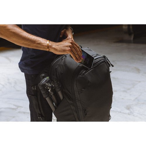 Peak Design 45L Travel Backpack - Waterproof Hiking Backpack for Men & Women - Durable Carry-On Backpack for Air Travel, Camping & Outdoor Adventures (Black)