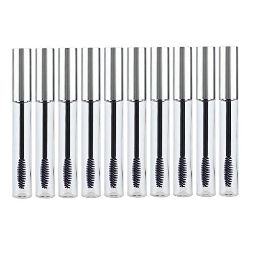 10pcs Empty Mascara Tubes for Eyelash Growth Oil - Refillable Mascara Vials & Jars - Eyelash Extension Bottle Holder - DIY Makeup Beauty Tool - Perfect for Salon, Home Use & Travel