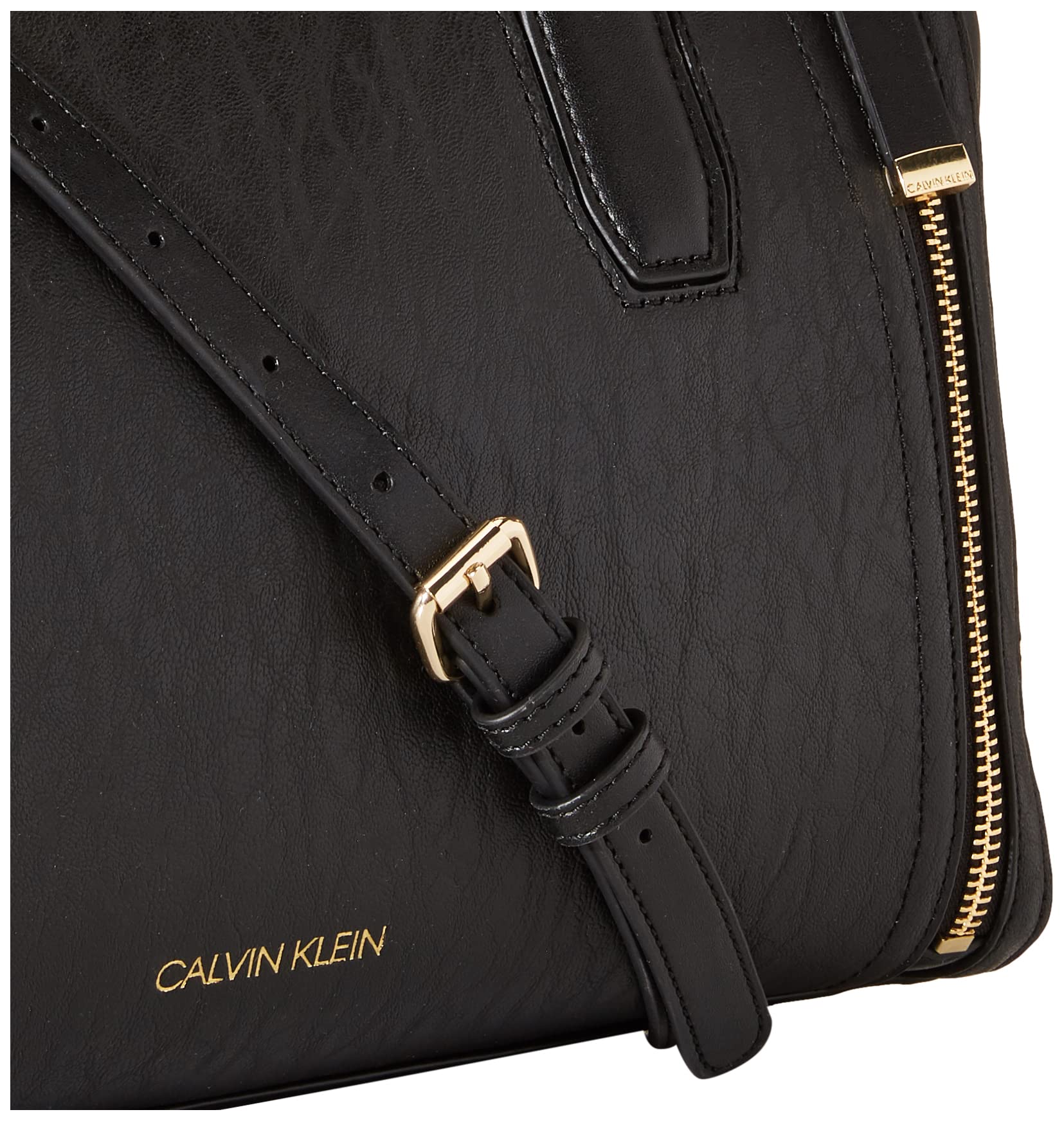 Calvin Klein Bubble Lamb Leather Crossbody Bag for Women - Stylish & Spacious Shoulder Purse for Work, Travel & Everyday Use