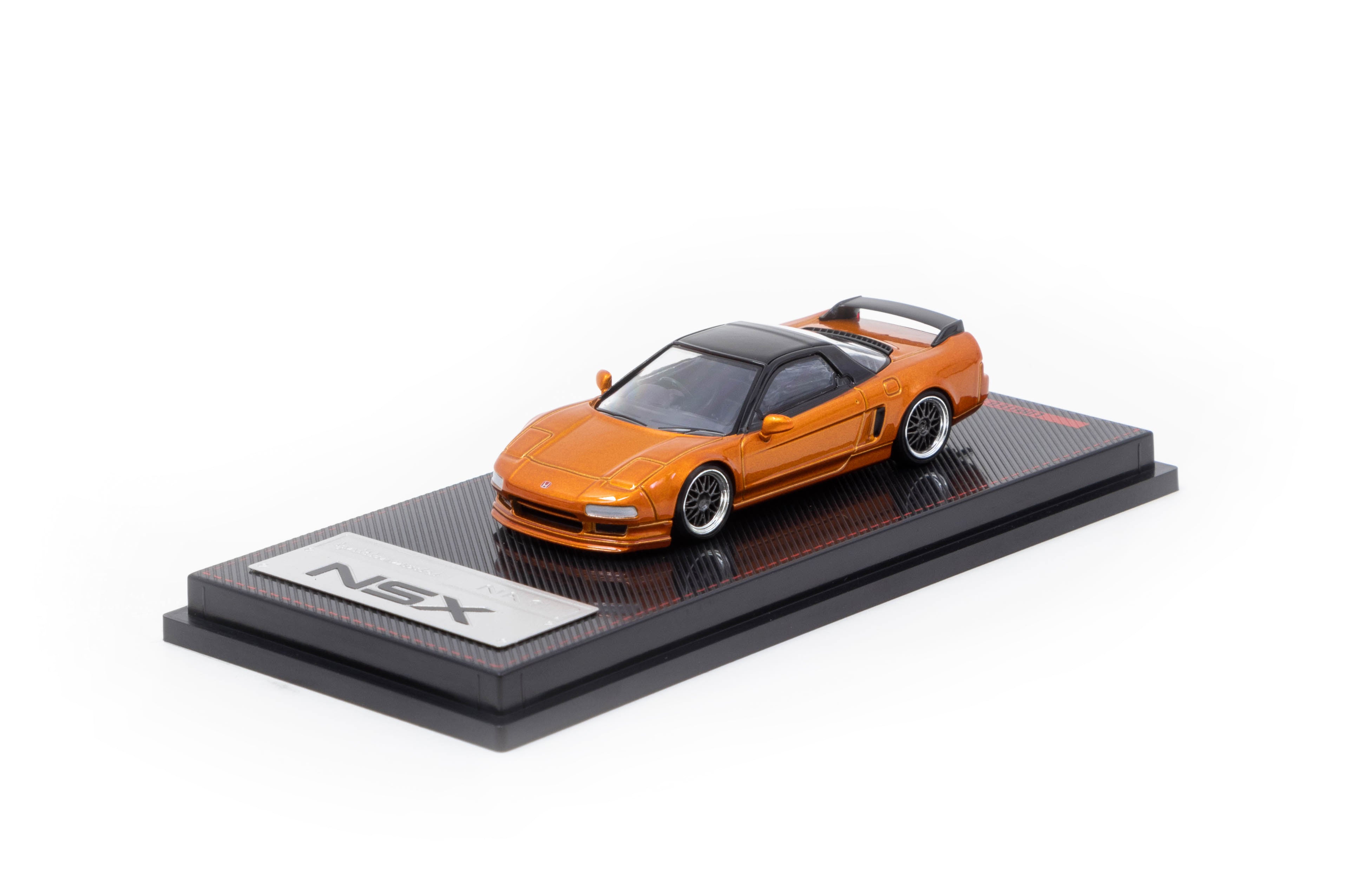 1/64 Scale Honda NSX (NA1) Orange Metallic Diecast Model Car - Collectible Toy for Display, Racing Games & Car Enthusiasts