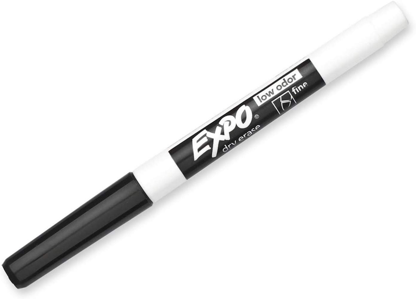 Expo 86001 Low Odor Dry Erase Markers - Black, 12 Pack (144 Markers Total) for Whiteboards, Office, Classroom & Home Use