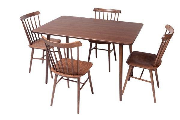 Ironica Modern Dining Table by Ton - Solid Wood Kitchen Table for 6 with Sleek Design - Perfect for Family Meals, Dinner Parties & Small Space Dining Rooms