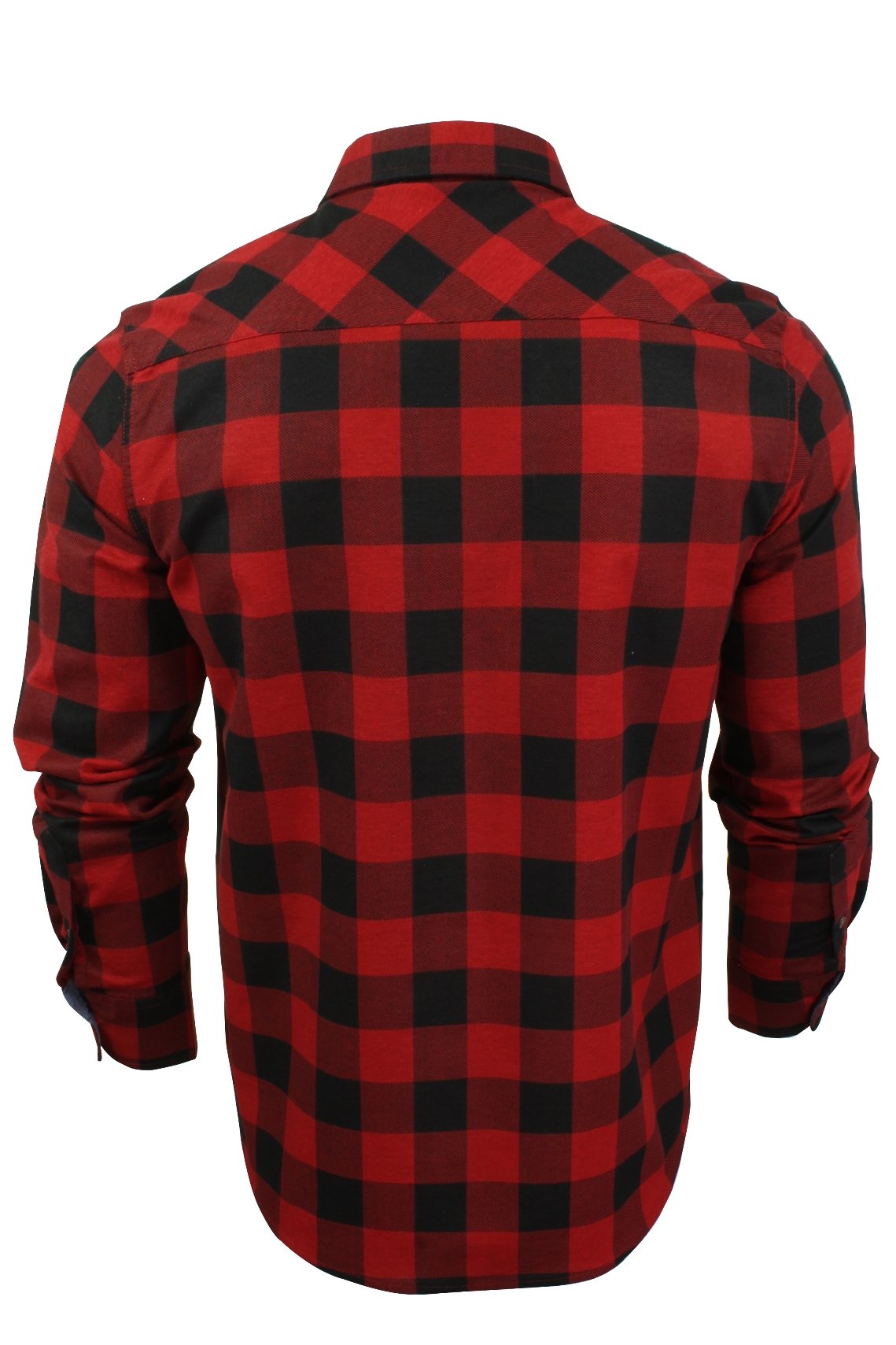 BRAVE SOUL 'Jack' Brushed Flannel Check Shirt for Men - Soft Long Sleeve Plaid Shirt with Button Front | Casual Wear, Outdoor Activities & Layering in Fall/Winter