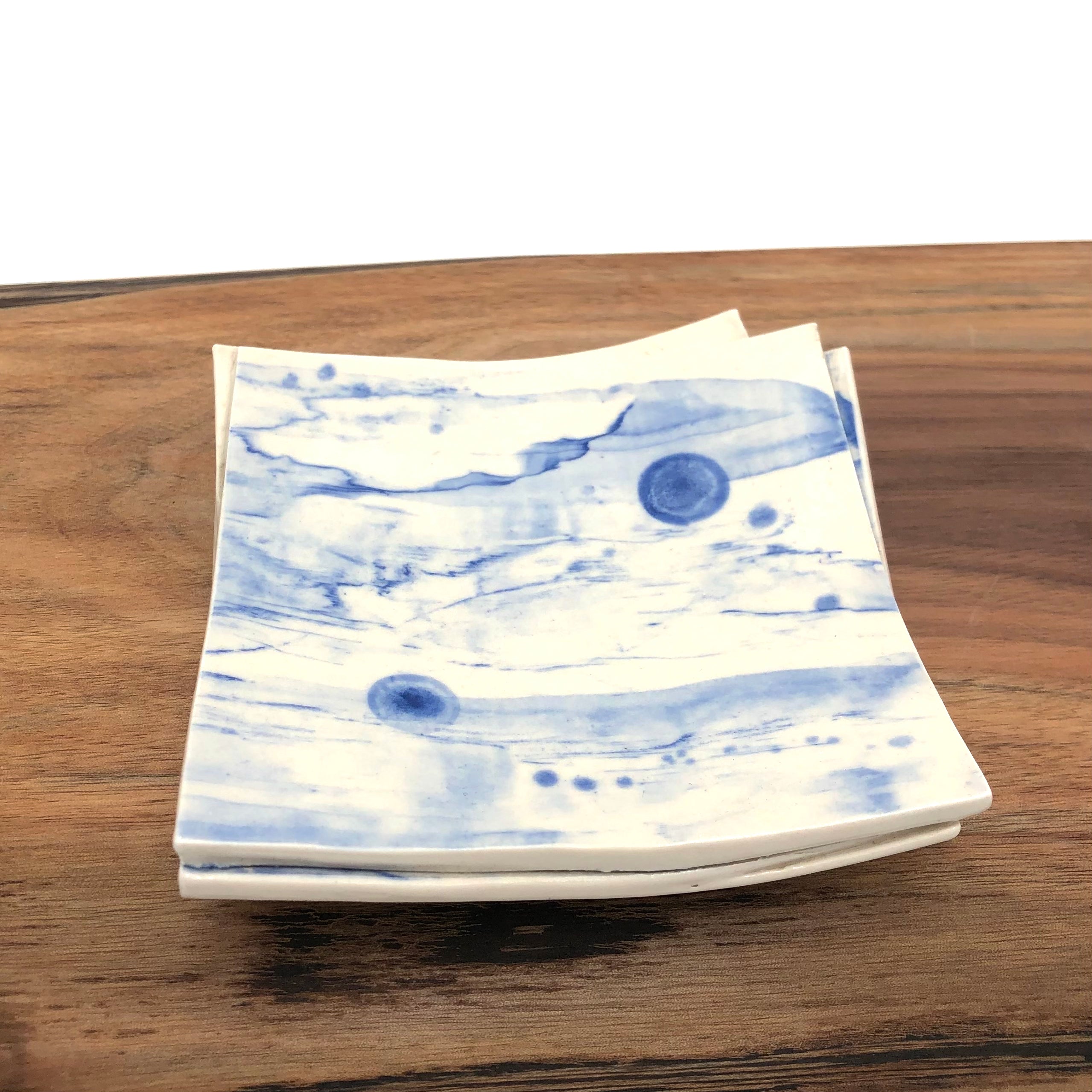 Chandra Beadleston Ceramic Tray - Handcrafted Decorative Serving Tray with Assorted Designs for Home Decor, Dining & Gift Giving