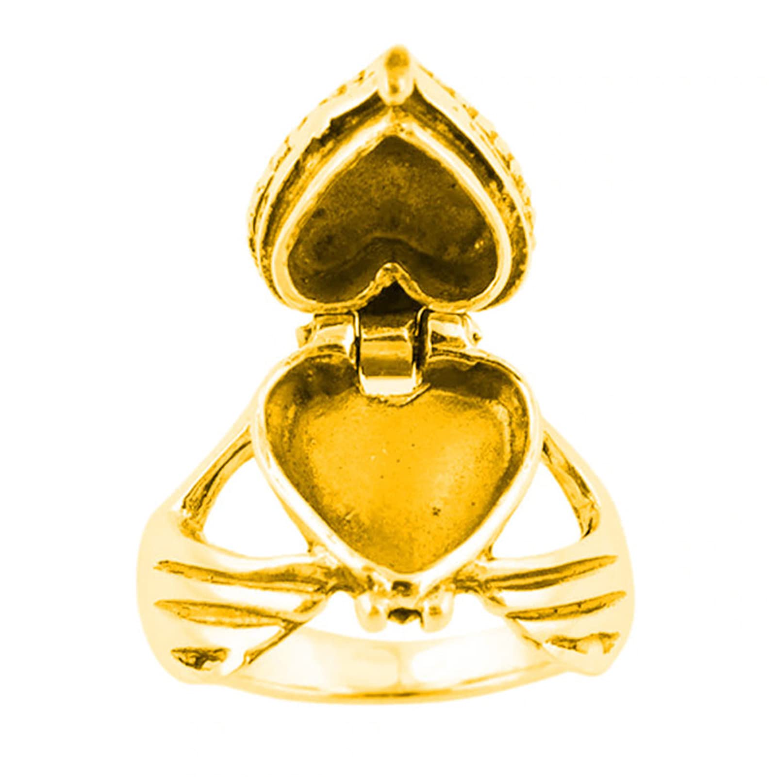 Elegant Openable Heart Ring for Women - Shiny Fashion Jewelry, Perfect as Wedding Ring or Gift - Ideal for Proposals, Anniversaries, and Special Occasions