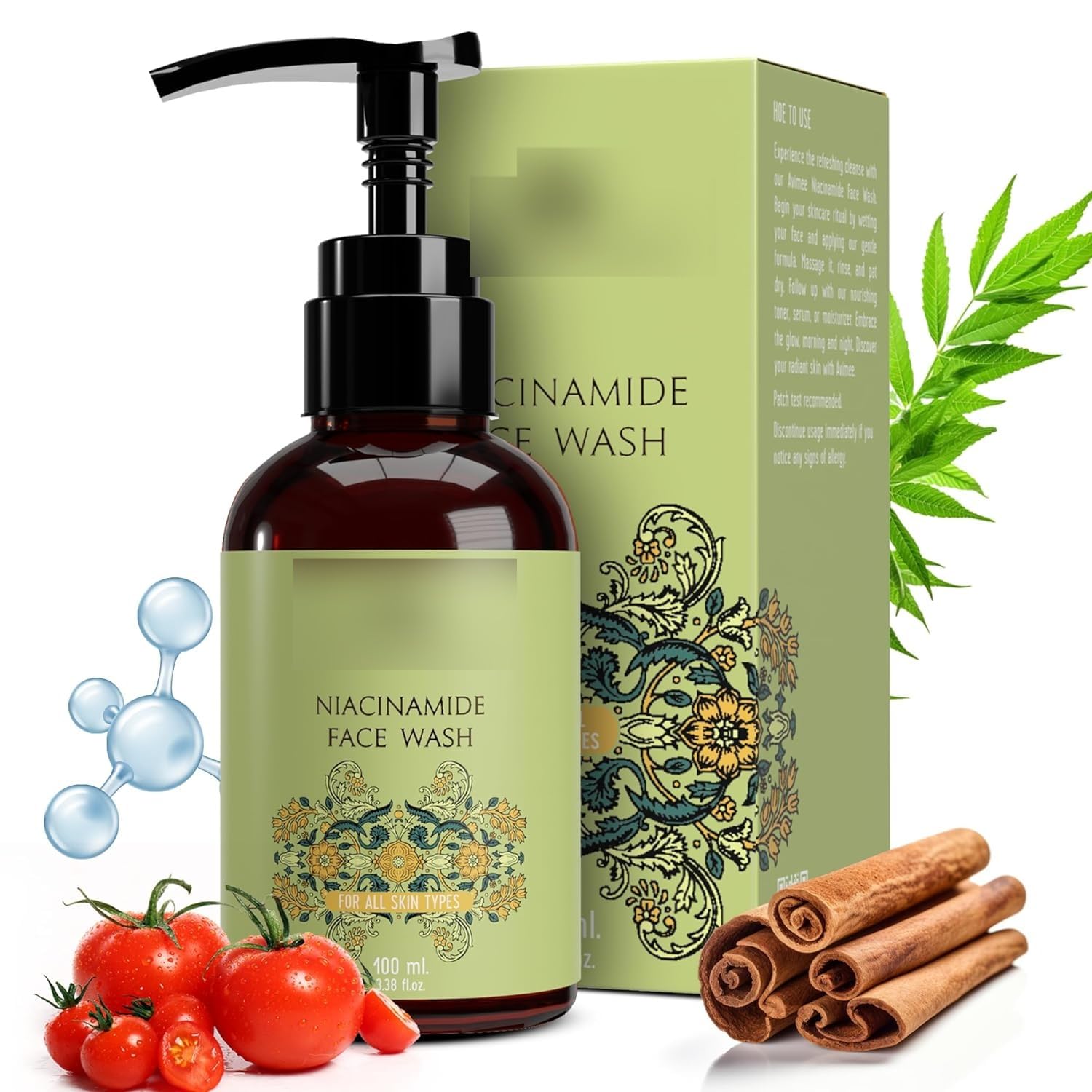Niacinamide Face Wash for Daily Hydration & Nourishment - Gentle Cleanser for Men & Women (100mL) | Perfect for Acne-Prone & Sensitive Skin Care Routine