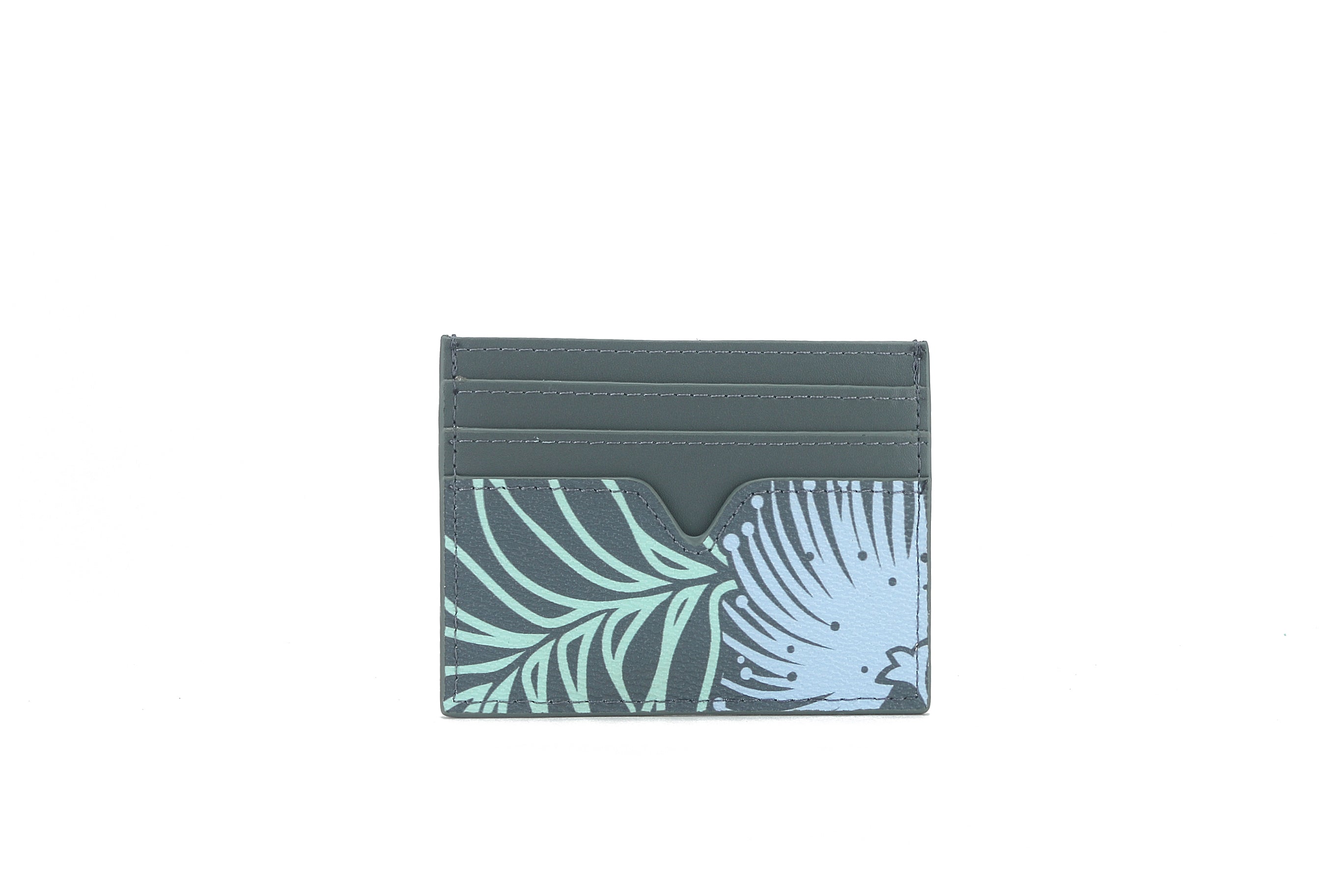 Premium Meilany Lehua Grey Card Holder - Slim RFID Blocking Wallet for Credit Cards & IDs | Perfect for Travel, Business, and Everyday Use