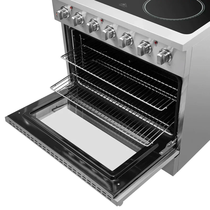 FORNO Galiano 36 Inch Electric Range with Convection Oven - Stainless Steel Built-In Stove FFSEL6083 36 - Perfect for Modern Kitchens & Home Cooking