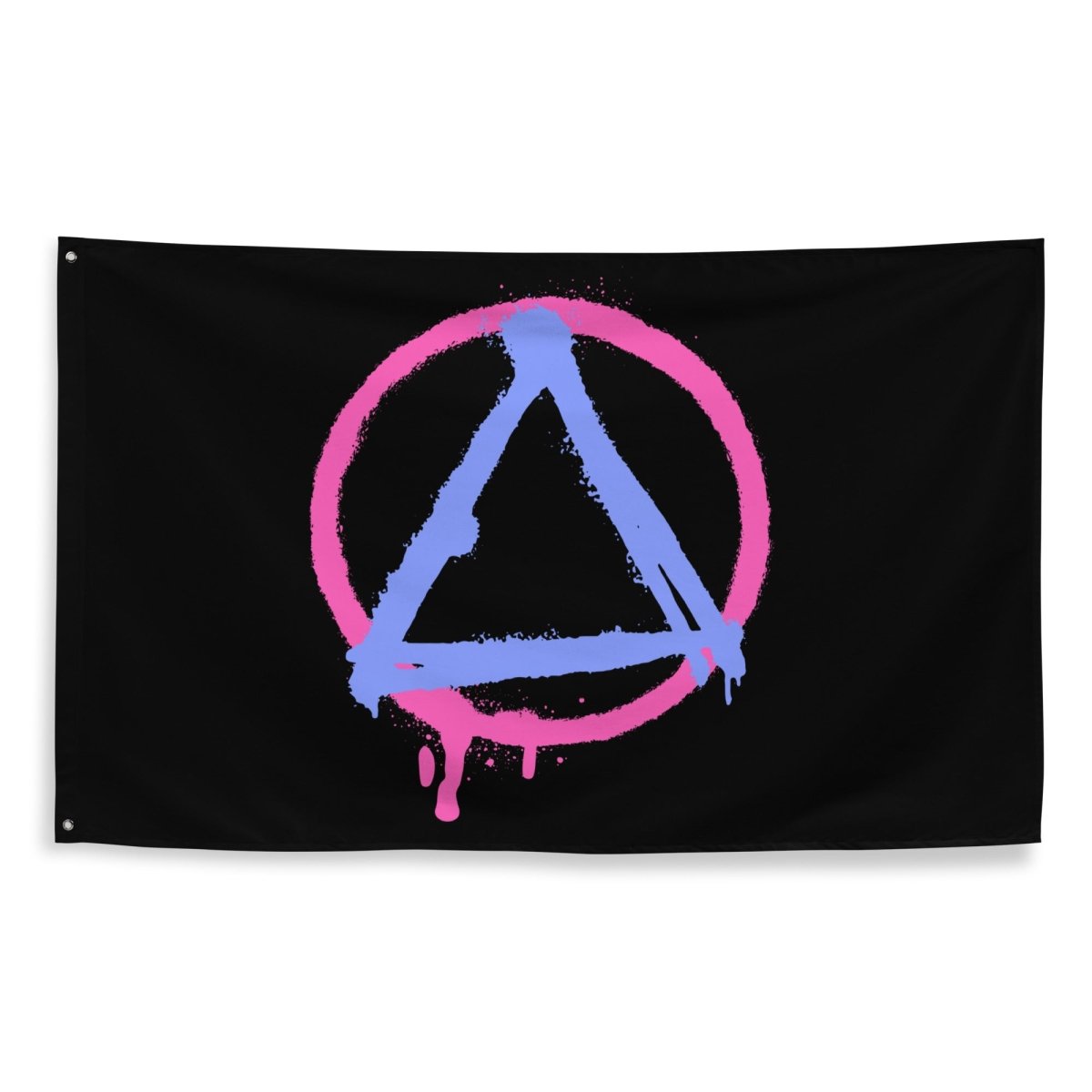 Graffiti Sobriety Symbol Flag - Unique Street Art Banner for Home Decor, Events & Urban Style - Perfect for Wall Art, Parties & Activism