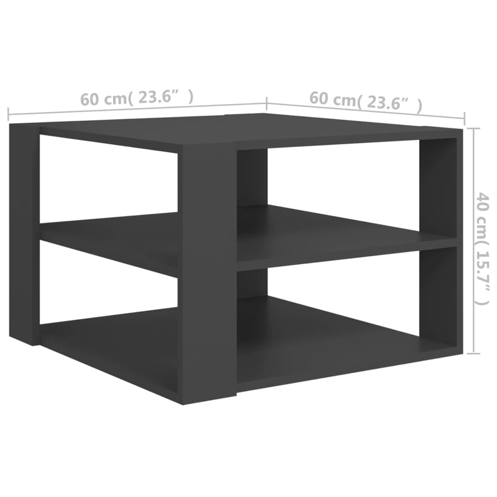 Gray Coffee Table 24x24x16