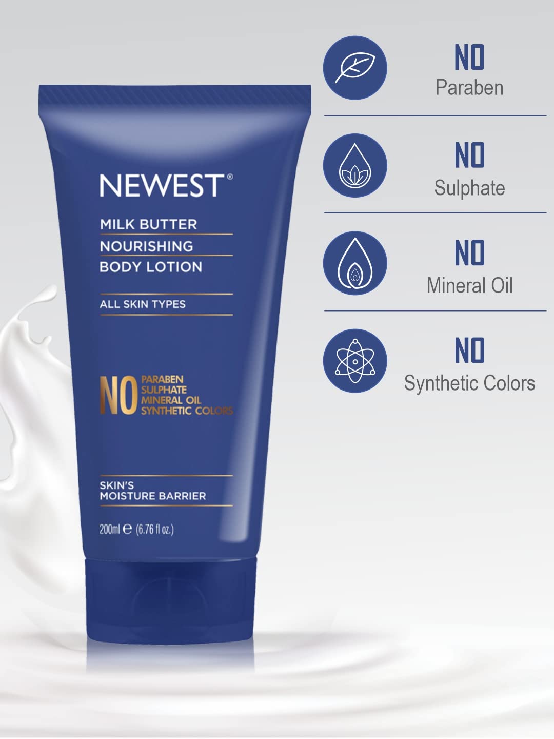Nourishing Milk Butter Body Lotion for Men & Women - Hydrates Dry Skin & Protects from Environmental Damage - 200ml | Perfect for Daily Moisturizing & Winter Skin Care
