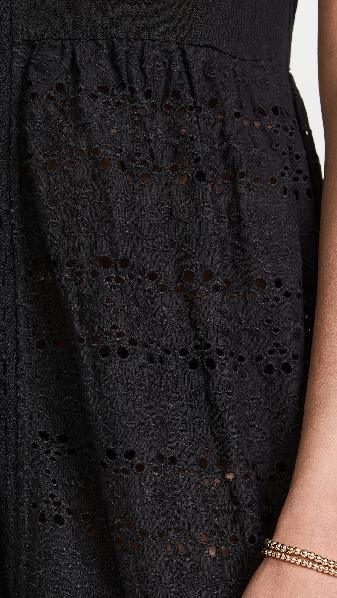Floral Embroidered Women's Eyelet Maxi Dress - Summer Boho Beach Dress for Vacation, Wedding & Outdoor Parties