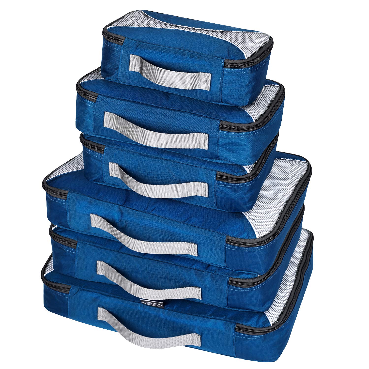 G4Free 6-Piece Packing Cubes Set - Lightweight Travel Organizer Bags for Suitcases, Carry-Ons & Backpacks | Perfect for Business Trips, Vacations & Weekend Getaways