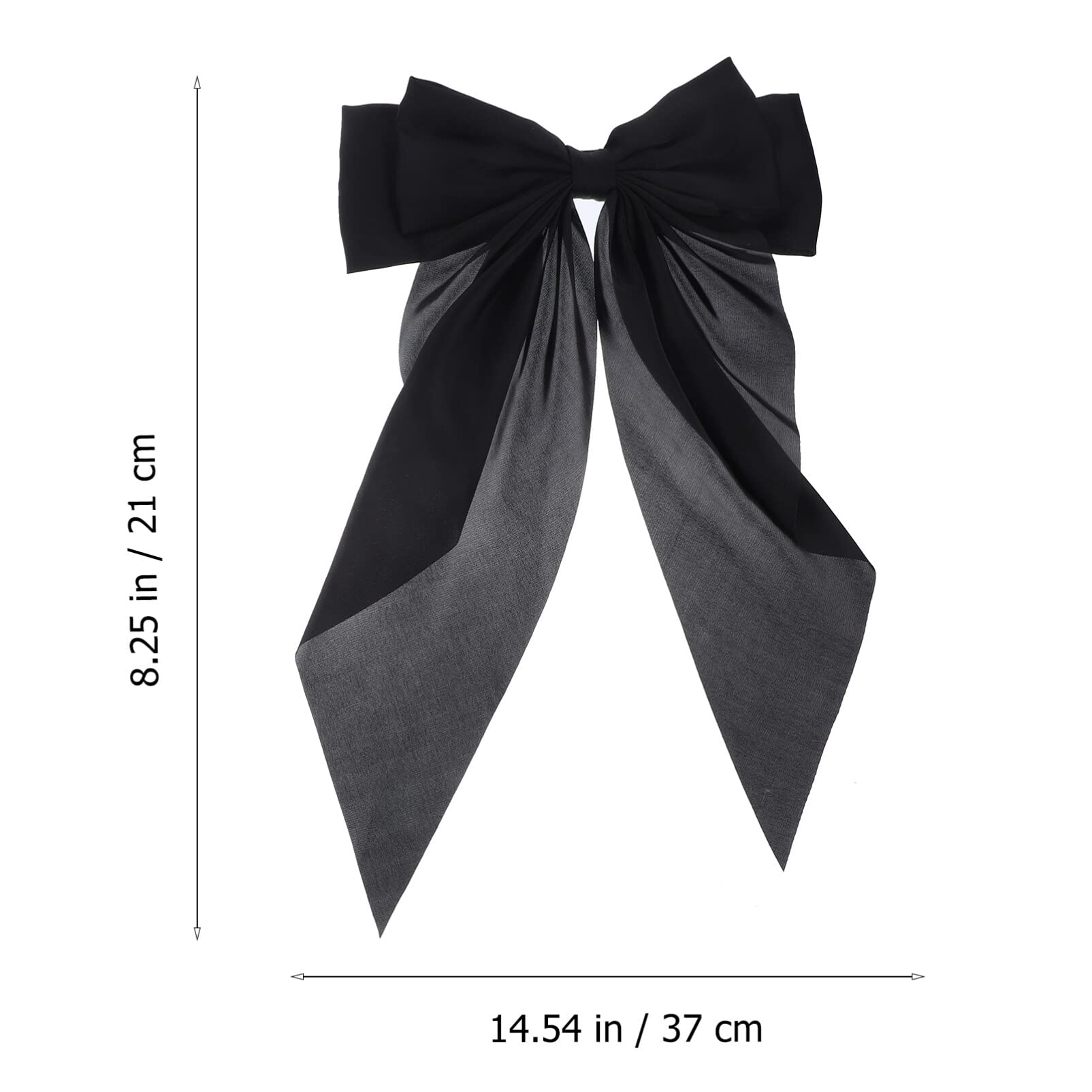 EXCLUZO 2-Pack Large Satin Layered Hair Bows with Barrettes - Elegant Hair Clips for Women & Girls - Perfect for Weddings, Parties, and Everyday Fashion Accessories