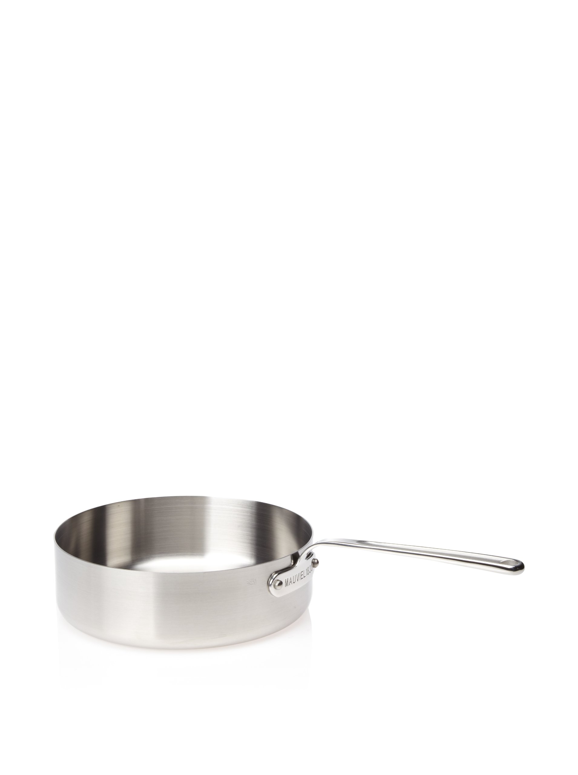Mauviel M'360 9.75-Inch Copper Sauté Pan with Stainless Steel Lining - Professional Chef Cookware for Searing, Frying & Sauteing Vegetables, Meat & Fish - Perfect for Home Kitchens & Restaurant Use