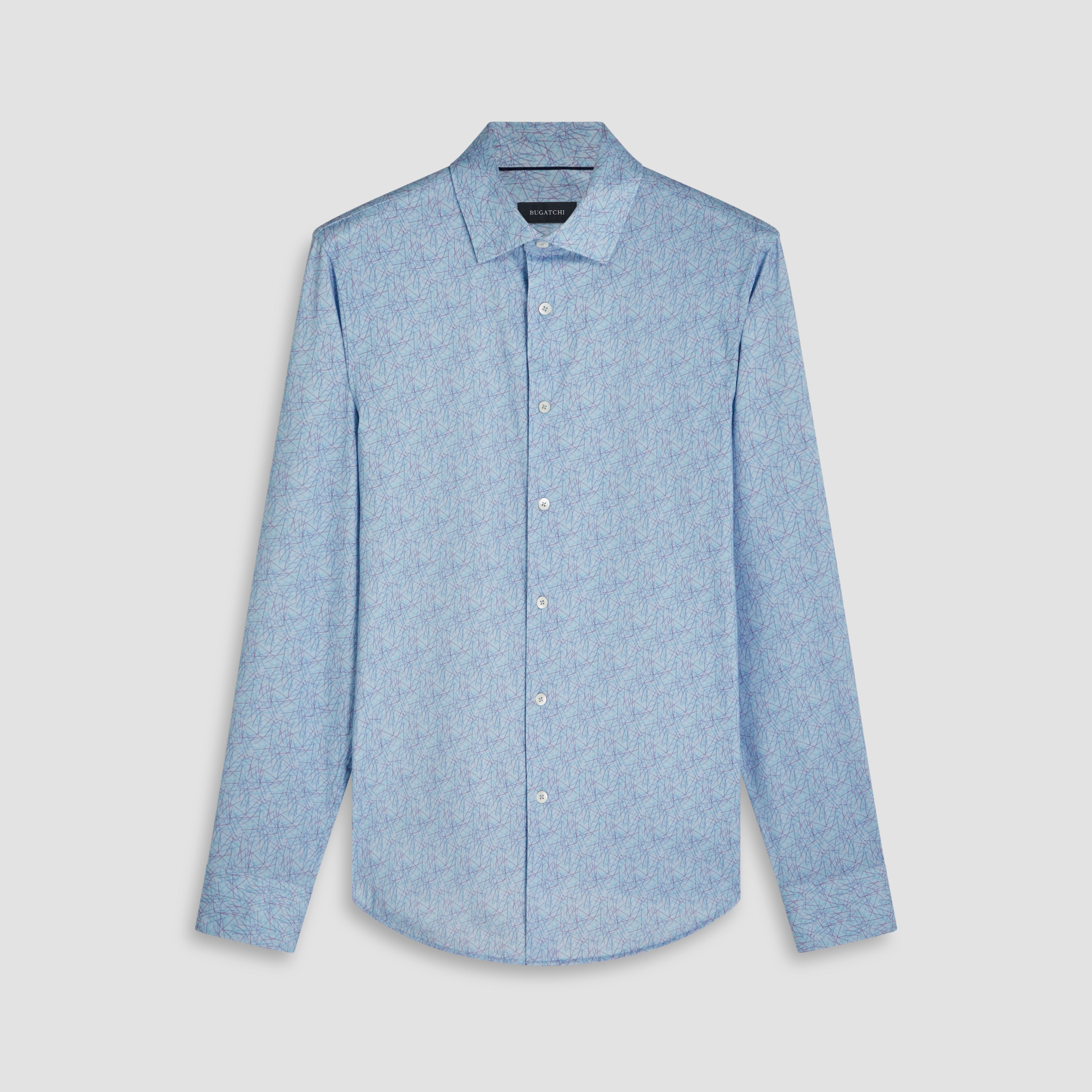 James Abstract Print Cotton Shirt for Men - Comfortable Casual Wear for Everyday Outfits & Summer Fashion