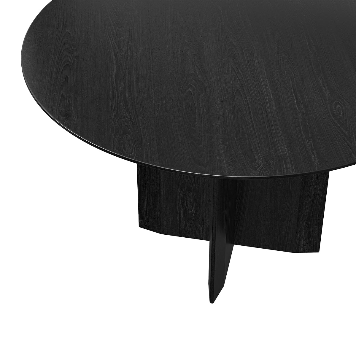 Round Oak Dining Table - Solid Wood Farmhouse Style for Kitchen & Dining Room - Perfect for Family Gatherings & Entertaining Guests
