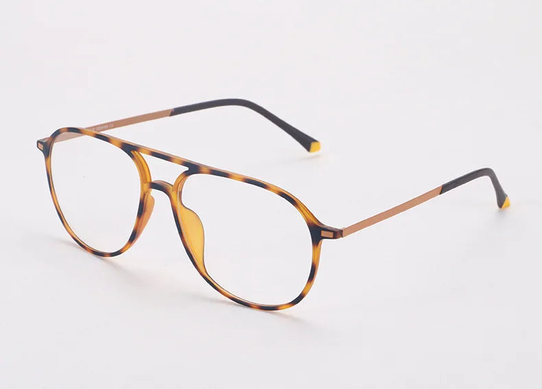 Brightzone Women's Full Rim Oval Double Bridge Ultem Steel Eyeglasses 71385 - Lightweight & Durable Eyewear for Work, Reading & Everyday Fashion