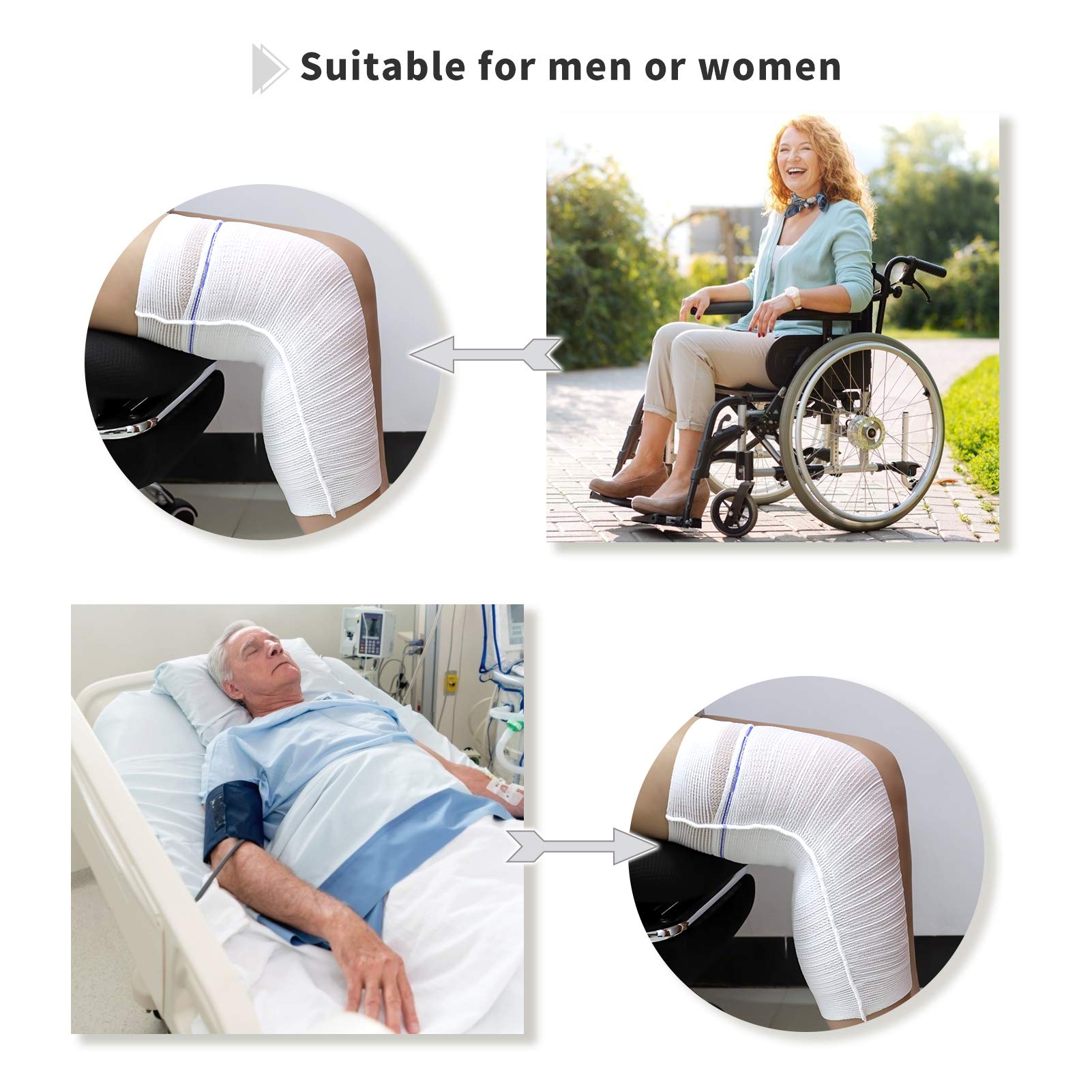 Washable Fabric Urine Leg Bag Holder for Incontinence - Comfortable & Adjustable Leg Sleeve for Men & Women - Ideal for Wheelchair Users & Easy Walking - Perfect for Travel, Daily Use & Mobility Assistance