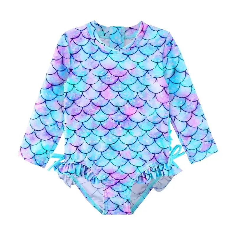 Girls Toddler Swimwear with Sea Animal Print - Sizes 0-6 Years | Perfect for Pool, Beach & Summer Water Play