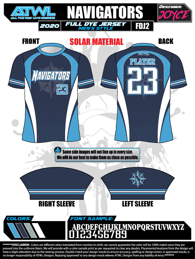 2021 Authentic Navigators Jersey - Premium Quality Sports Apparel for Fans & Players - Perfect for Games, Training & Casual Wear