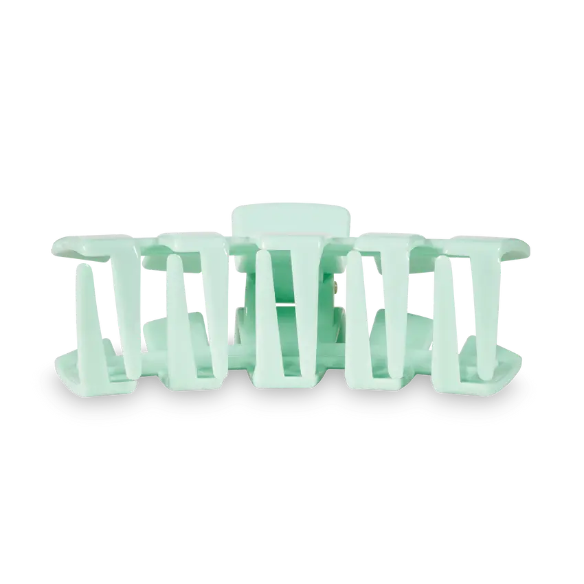 Large Mint Green Hair Clip for Women - Strong Hold Hair Claw for Thick Hair, Perfect for Ponytails, Buns & Everyday Styling