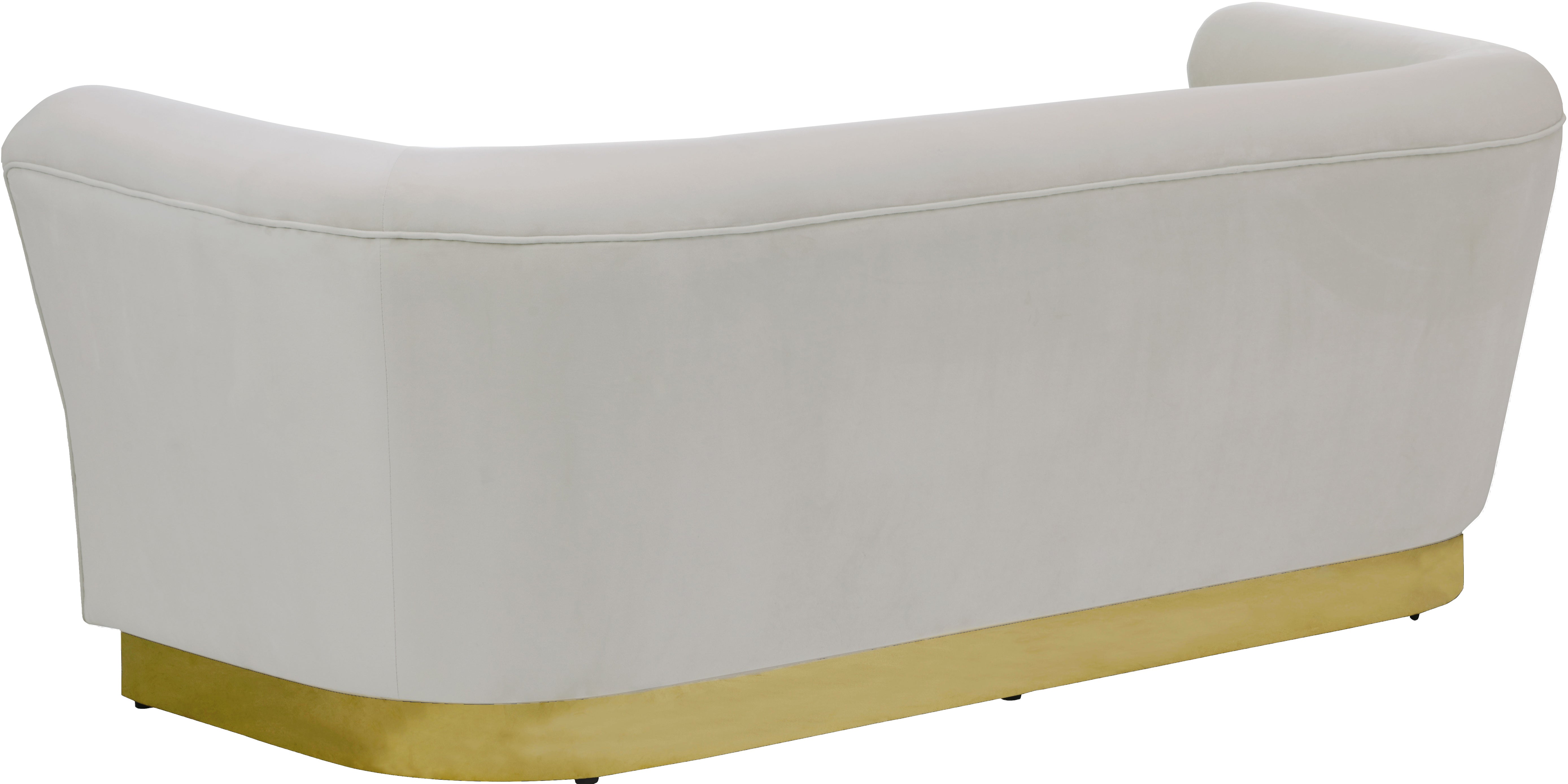 Luxury Bellini Velvet Sofa - Modern Plush Upholstered Couch for Living Room, Lounge & Home Decor - Soft Comfortable Sectional Sofa for Apartment, Dorm or Office