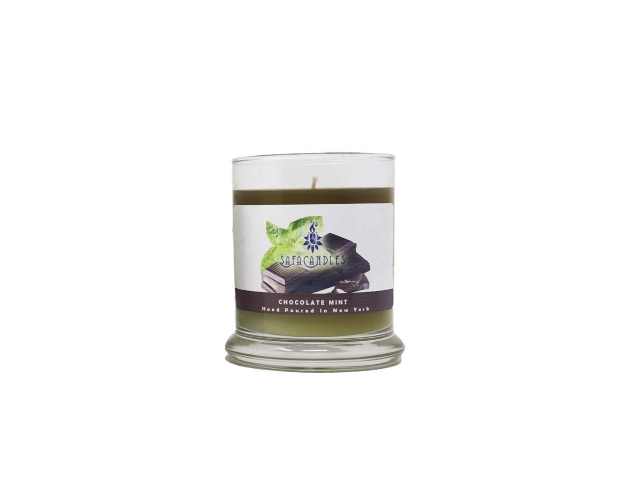 Premium Chocolate Mint Scented Soy Candles - 8.5oz Natural Soy Wax, Long-Lasting Fragrance, Gift Set for Home, Spa & Relaxation - Perfect for Christmas, Birthday & Aromatherapy