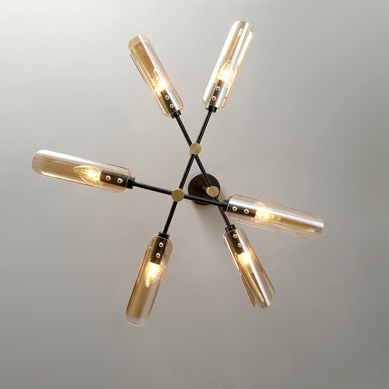 Astrid Double Chandelier - Modern Crystal Ceiling Light Fixture for Dining Room & Living Room | Elegant Home Decor Lighting for Weddings & Luxury Interiors