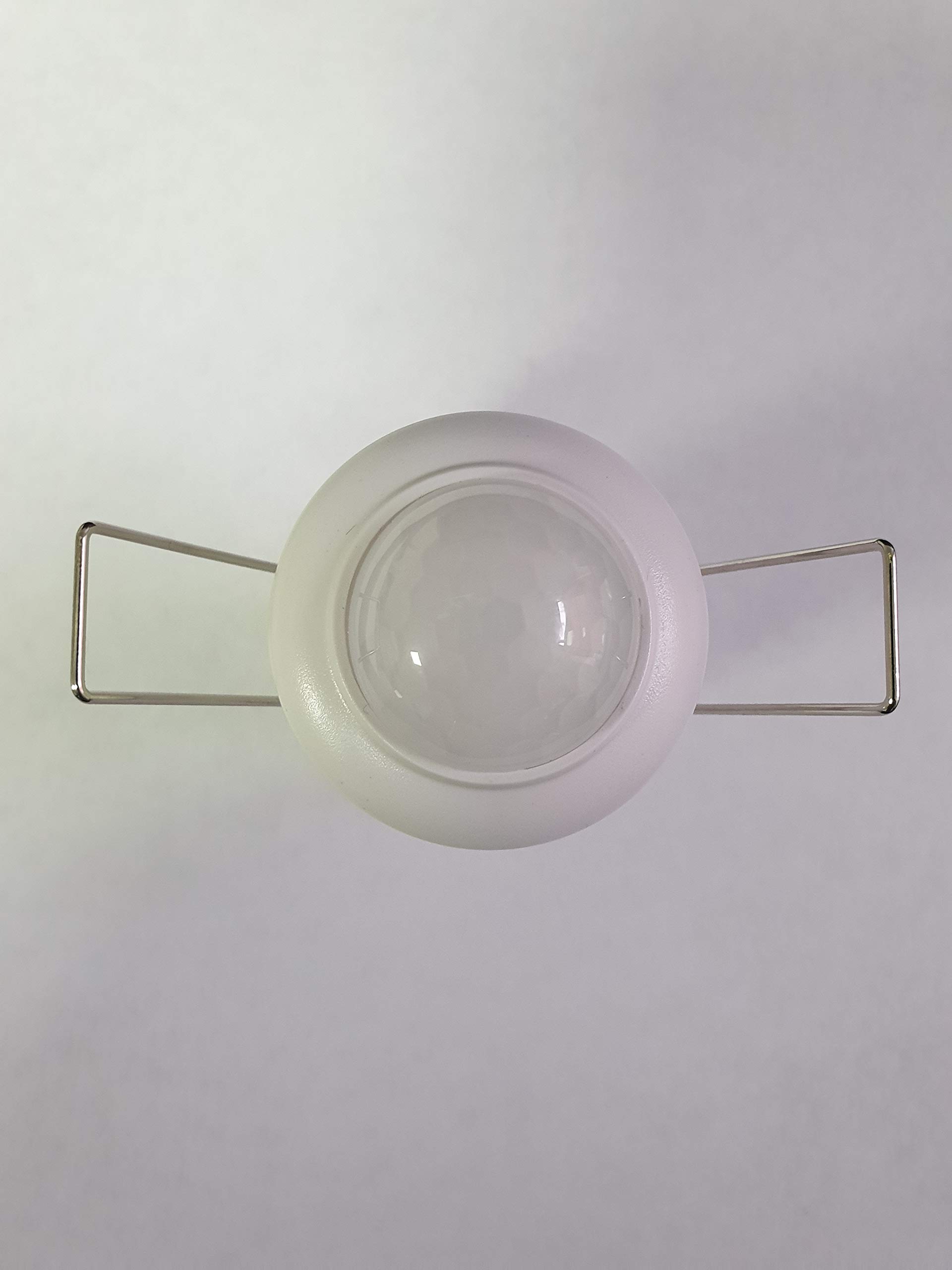 360 Degree PIR Motion Sensor Light Switch - Adjustable Timer & Lux Control, Mini Recessed Ceiling Mount Occupancy Detector for Home Security (White) - Perfect for Hallways, Closets, Bathrooms & Energy-Efficient Lighting Control