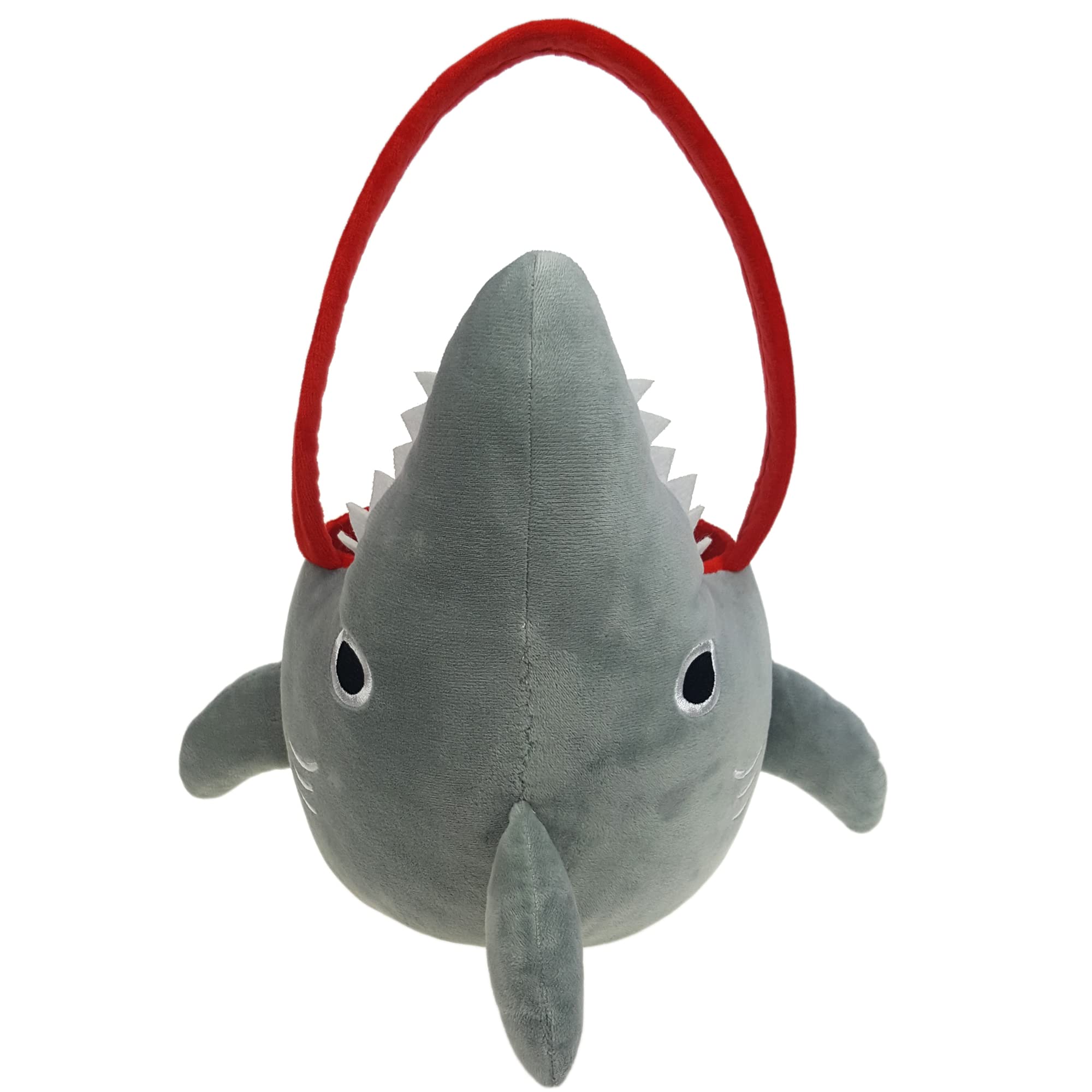DearSun Personalized 3D Plush Shark Easter Basket - Custom Embroidery Name, Grey Shark Toy Gift for Kids - Perfect for Easter Egg Hunts, Baby Showers & Birthday Parties