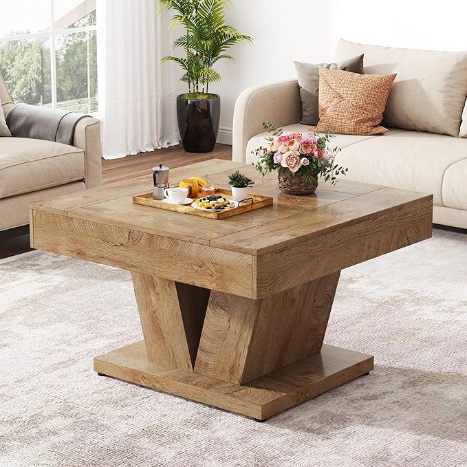 Modern Wood Coffee Table - 31.5