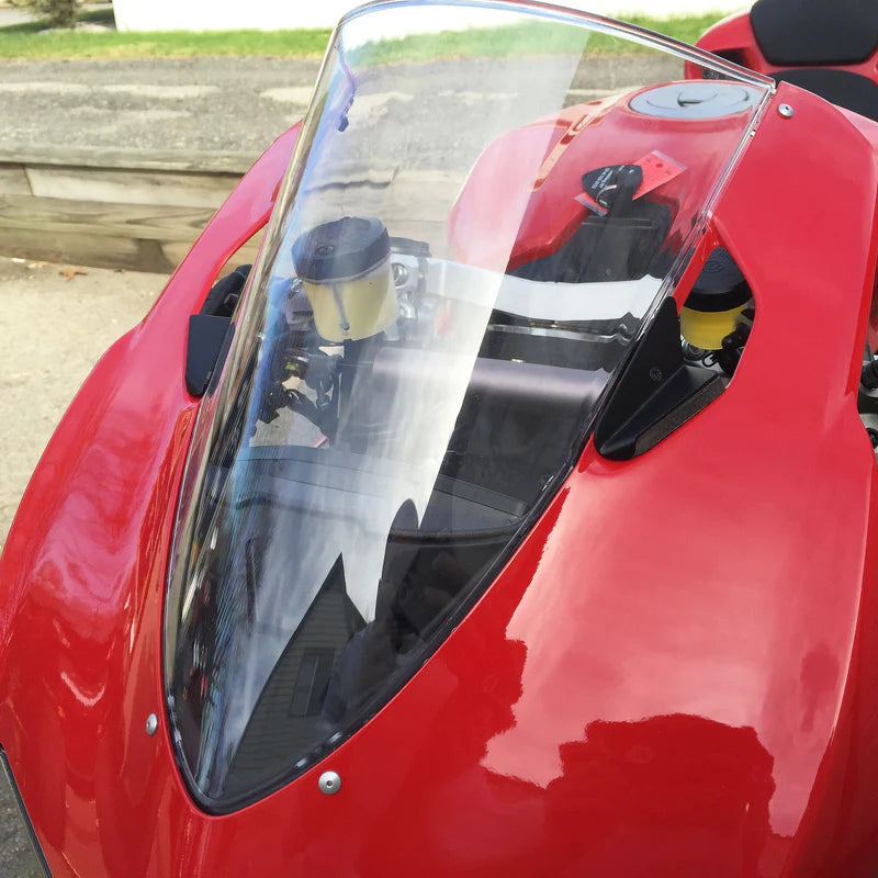 Ducati 1199 Panigale Mirror Block Off Turn Signals Kit for 2011-2014 Models | Motorcycle Accessories for Racing & Street Performance