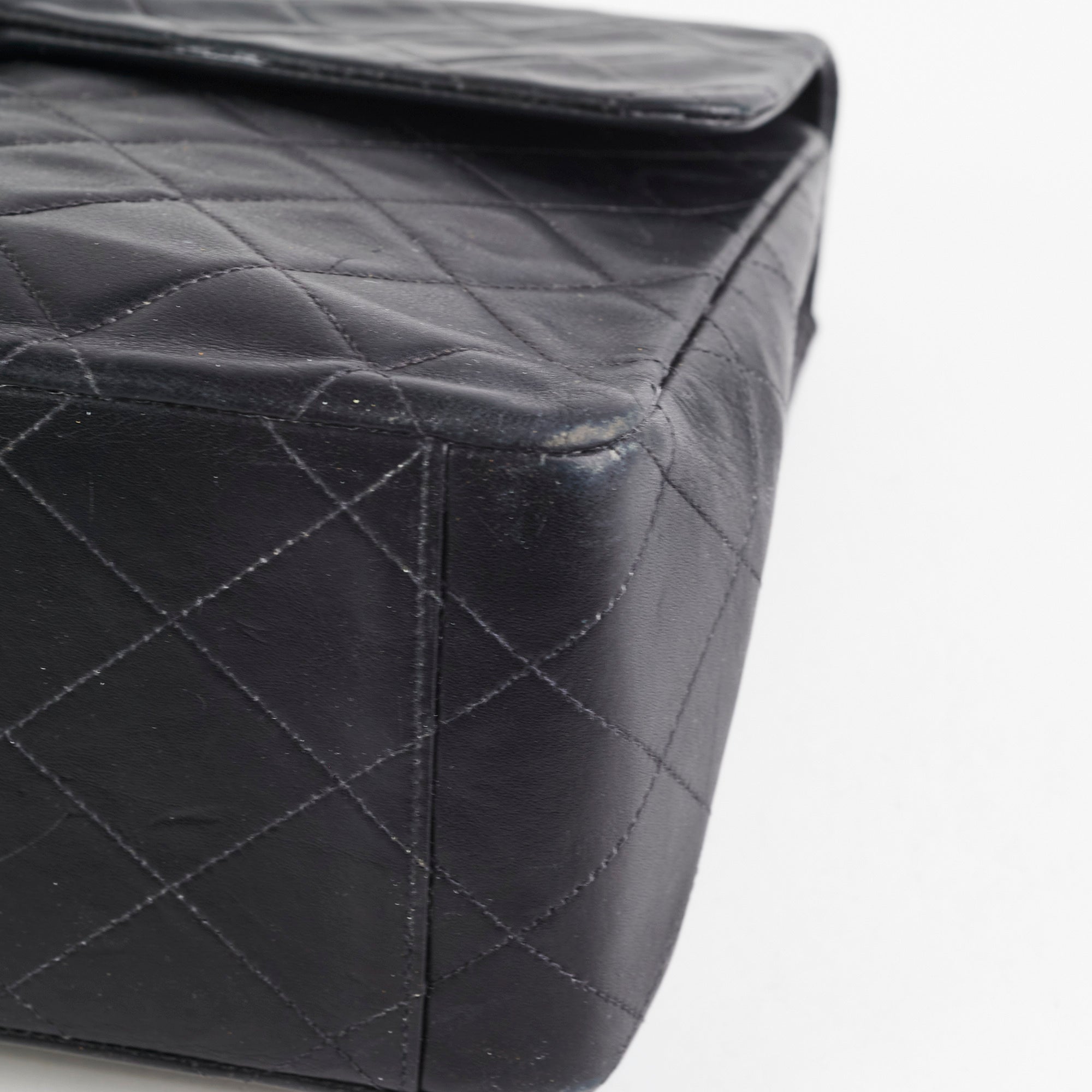 Vintage Chanel Maxi Jumbo Black Leather Flap Bag - Classic Luxury Handbag for Women, Perfect for Evening Parties, Date Nights & Special Occasions