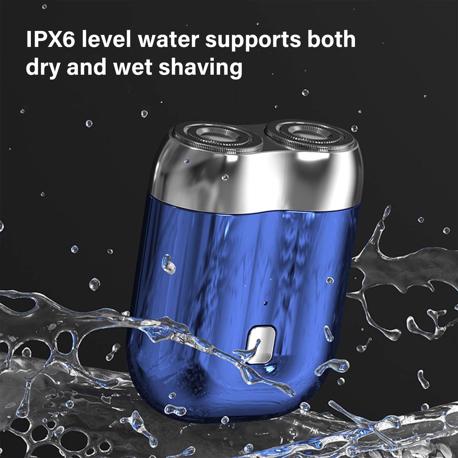 Rechargeable Cordless Electric Shaver - Portable Travel & Home Face Shaving Trimmer for Men - Perfect for Home, Car, and On-the-Go Grooming