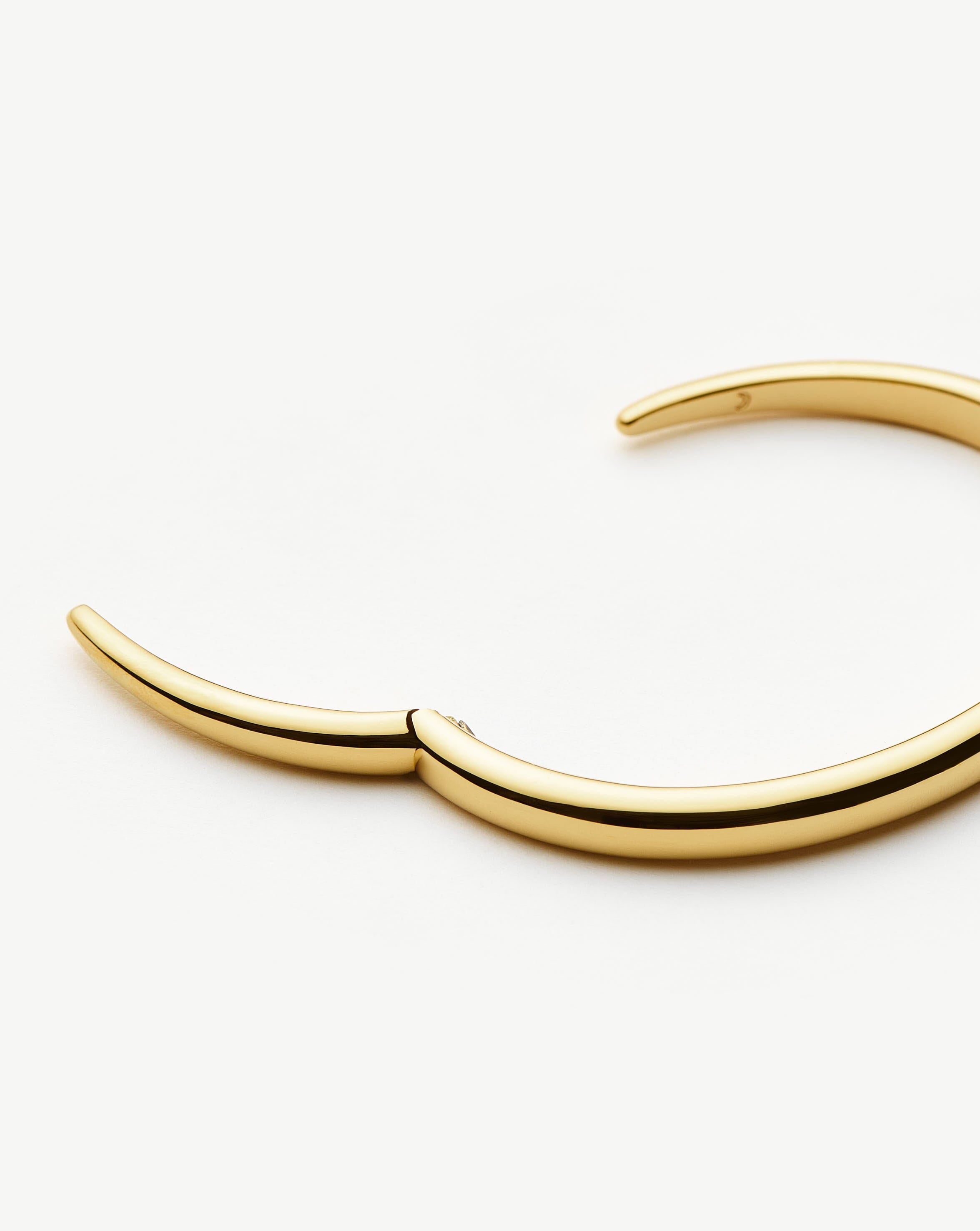 18k Gold Plated Claw Cuff Bracelet - Elegant Adjustable Bangle for Women, Perfect for Parties, Weddings & Everyday Wear