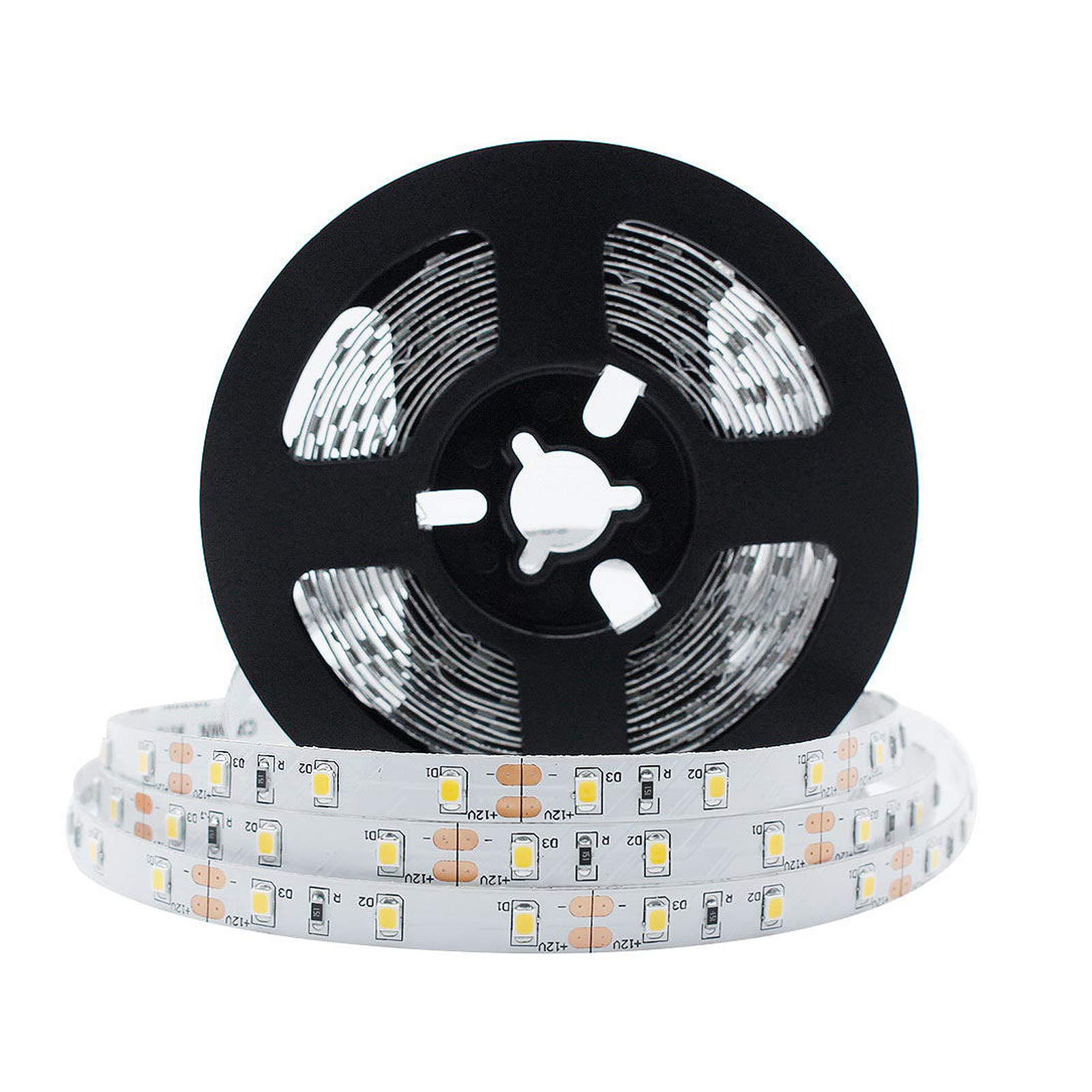 LightingWill LED Strip Lights 16.4Ft (5M) 300 LEDs, 4000K-4500K Natural White, High CRI90, Flexible Ribbon with Adhesive Tape - Perfect for Home Kitchen Lighting, Cabinet Accents, and DIY Projects