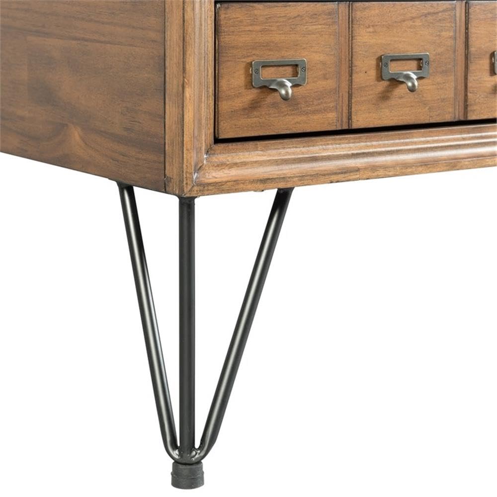 BOWERY HILL Modern 2-Drawer Coffee Table - Stylish Living Room Furniture for Small Spaces, Perfect for Storing Remote Controls and Magazines