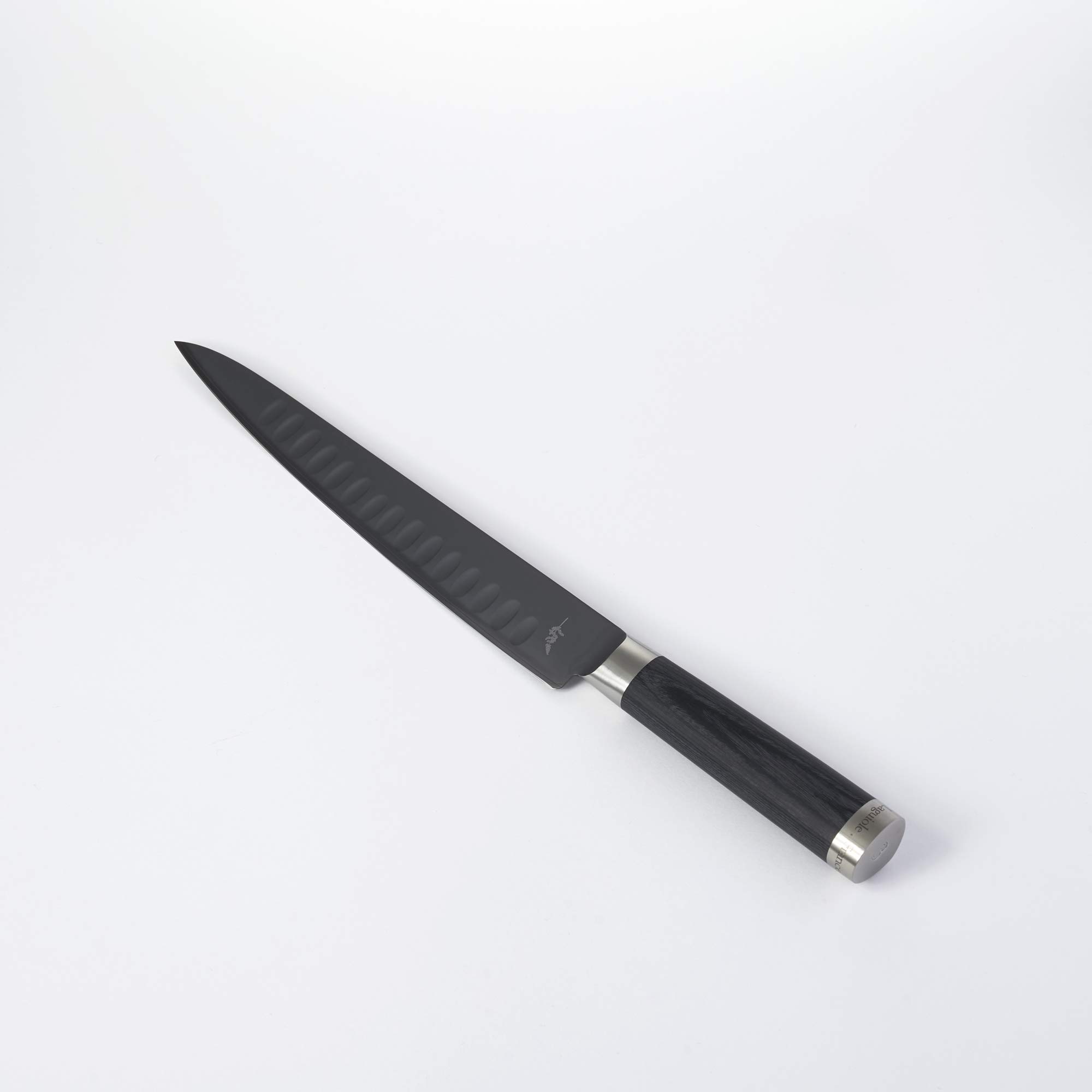 Premium Michel BRAS No. 3 Large Black Kitchen Knife - Professional Chef's Knife for Slicing, Dicing & Food Prep - Ideal for Home Cooks & Professional Kitchens