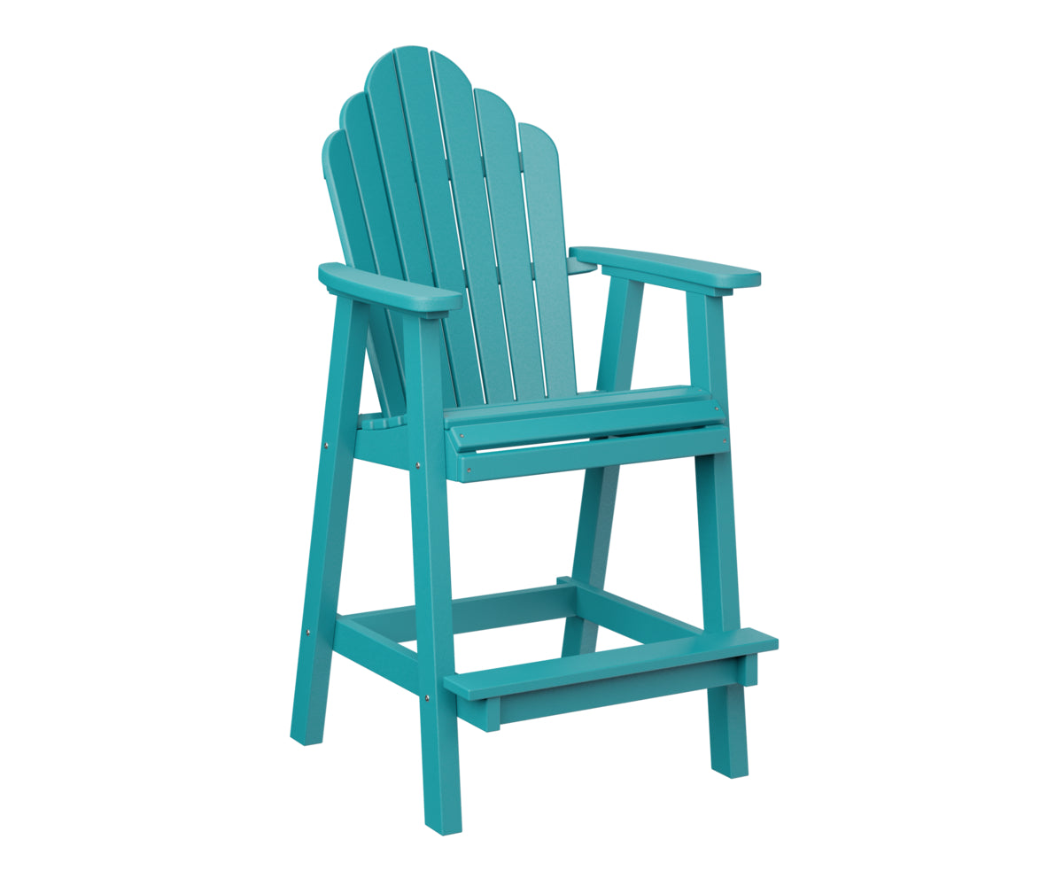 Berlin Gardens Cozi Back Bar Chair - Comfortable Counter Height Stool for Kitchen, Bar & Outdoor Use - Perfect for Dining, Entertaining & Relaxing