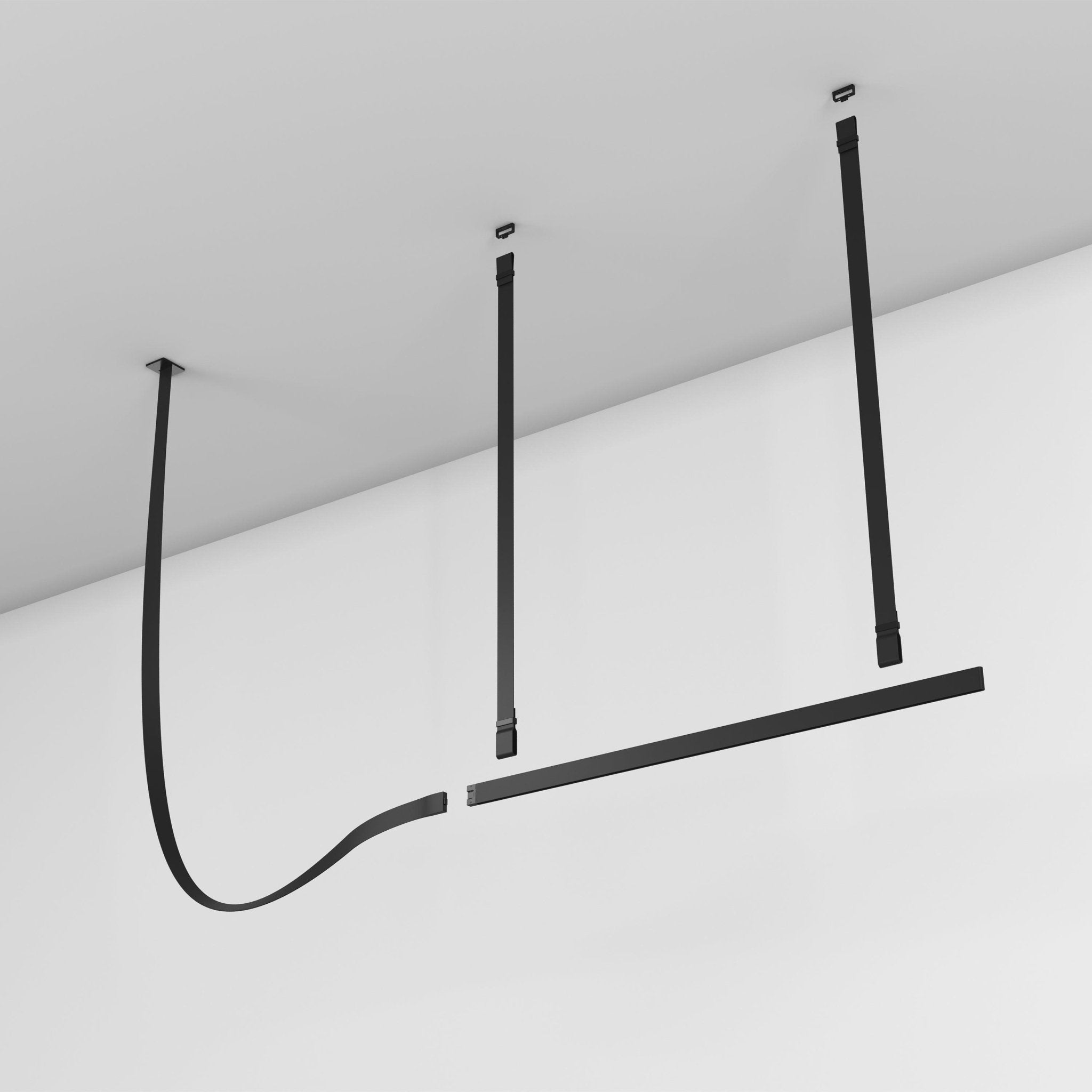 Modern Belt Horizontal Pendant Lamp - Industrial Style Ceiling Light Fixture for Kitchen Island, Dining Room & Living Room Decor