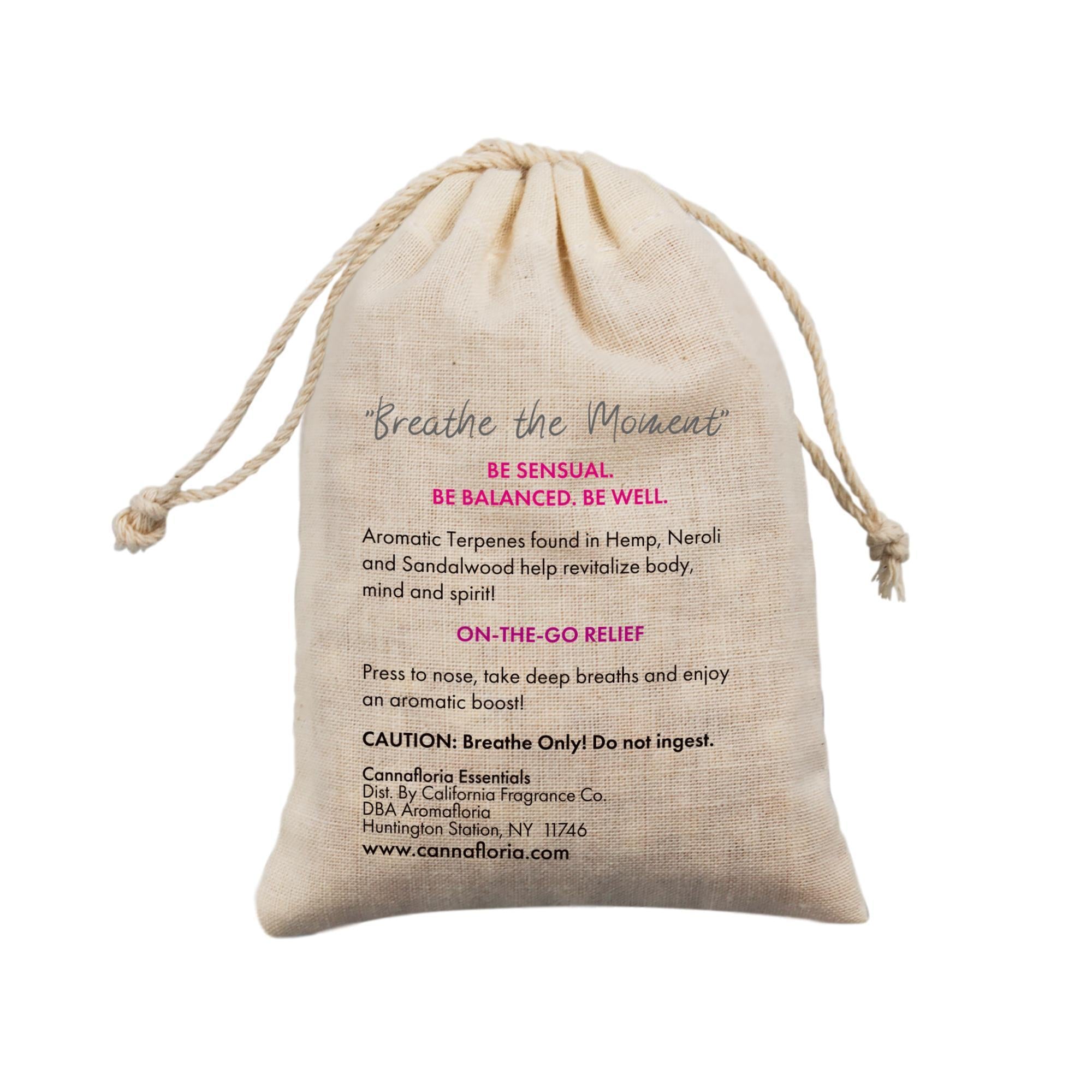 Cannafloria Inhalation Pouch - 2 Pack | Herbal Aromatherapy for Relaxation & Stress Relief | Perfect for Travel, Yoga & Meditation