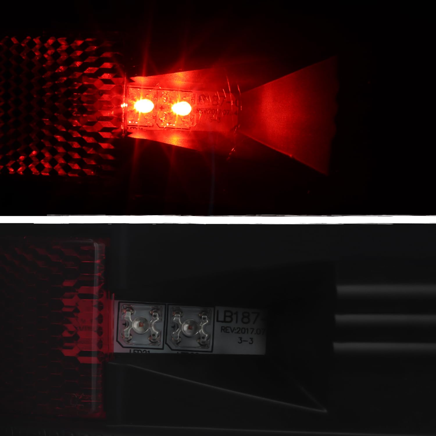 AKKON Black Smoke LED Tail Lights Brake Lamps Replacement Pair for 2007-2013 Toyota Tundra Pickup Truck - Enhanced Visibility & Style for Night Driving & Off-Road Adventures