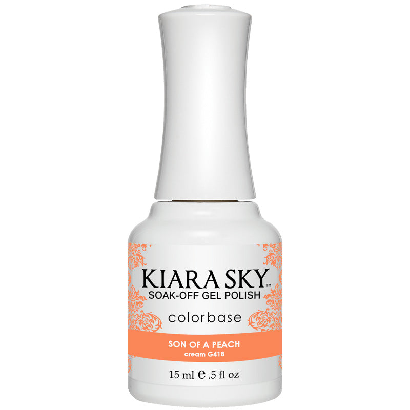 Gel Polish G418 Son of a Peach - Long Lasting Nail Polish for Manicures & Pedicures | Perfect for Salon, Home Use & Special Occasions