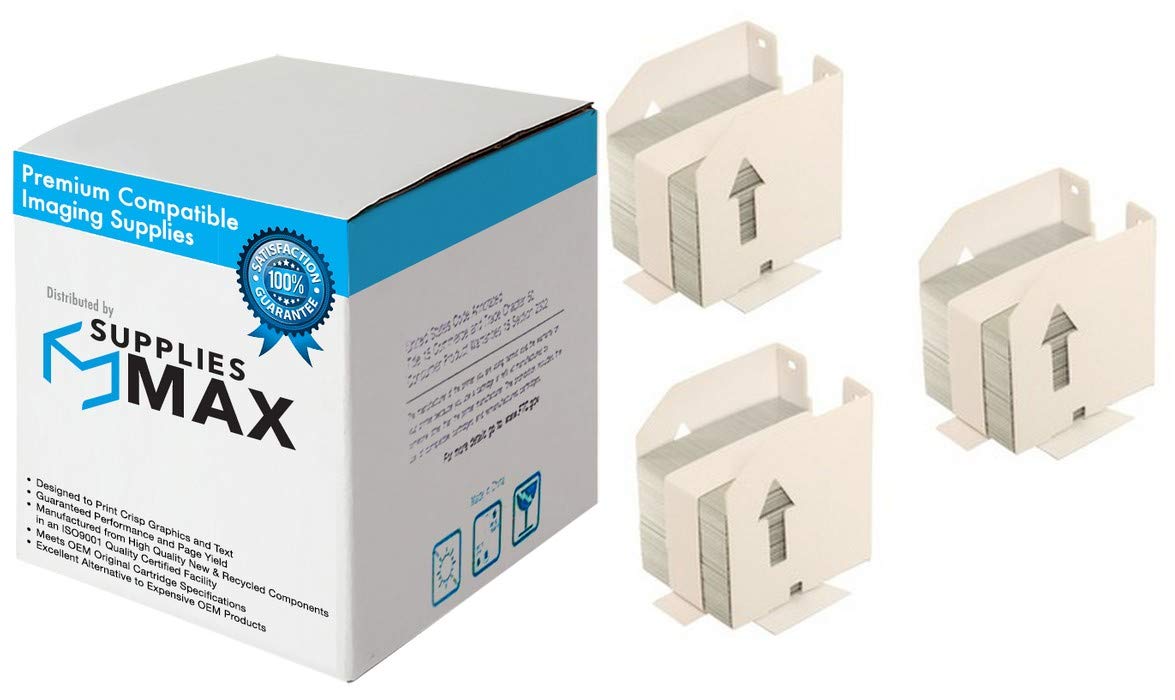 HP Type E1 Copier/Printer Staples Cartridge - Compatible Replacement (3-Pack, 5000 Staples) C4791A - Perfect for Office Printing & Document Binding